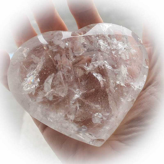 Bergkristall Herz Unikat 10cm Brasilien - Kehuna Stones and Senses