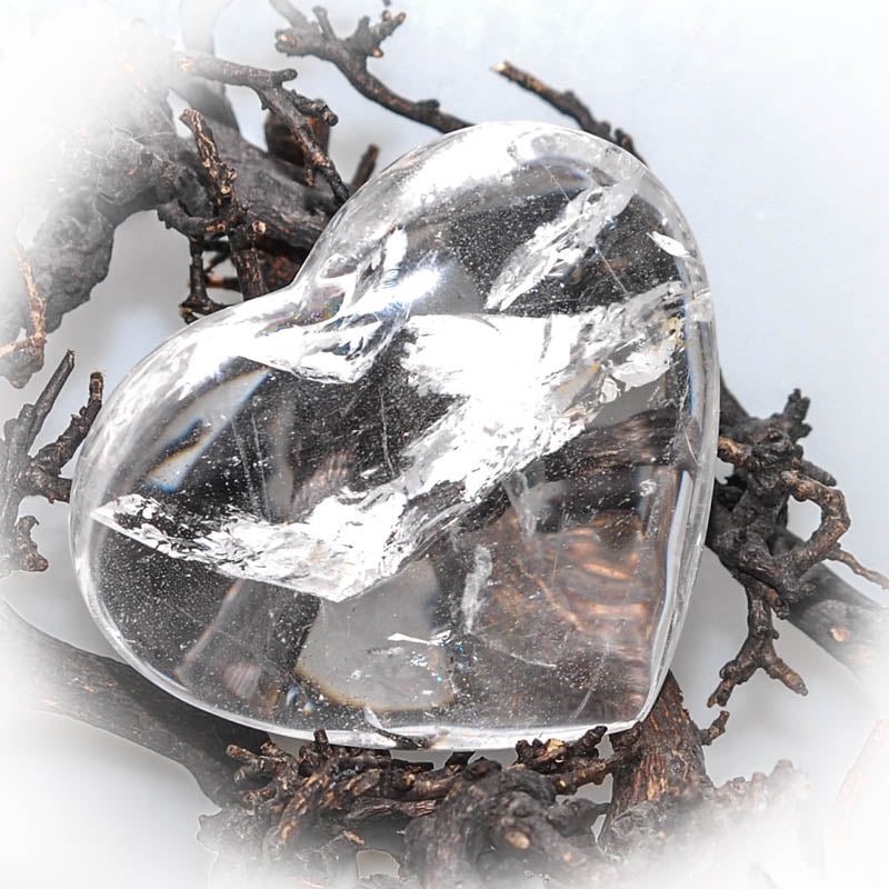 Bergkristall Herz groß - Kehuna Stones and Senses