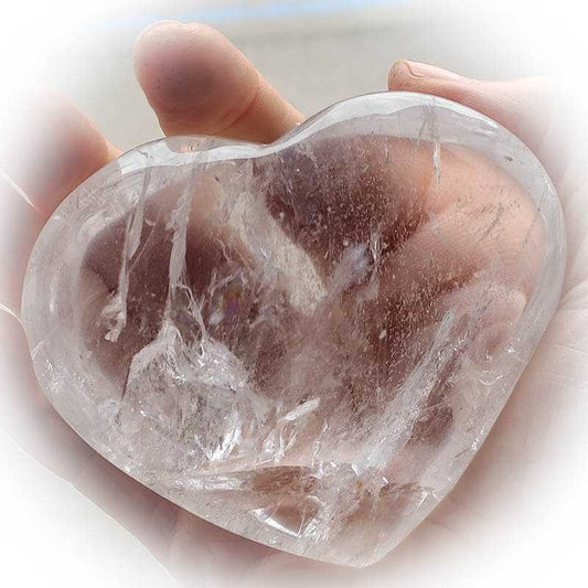 Bergkristall Herz Unikat 9 cm Brasilien - Kehuna Stones and Senses