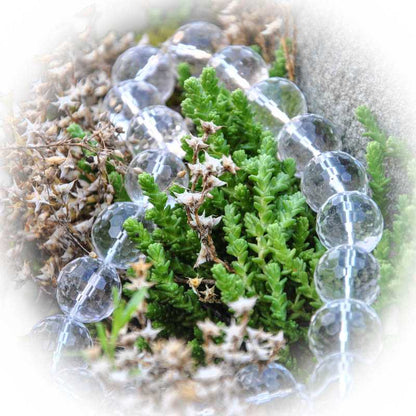 Bergkristall Kettenstrang Kugel facettiert - Kehuna Stones and Senses