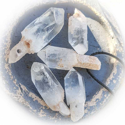 Bergkristall Szepterquarz Anhänger 4 - 5 cm - Kehuna Stones and Senses