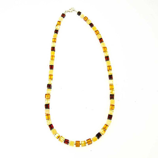 Bernstein Kette Würfel - Kehuna Stones and Senses