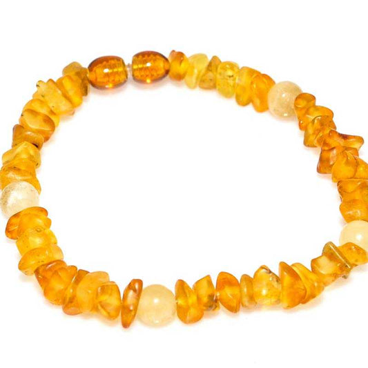 Bernstein Zeckenhalsband mit Achat - Kehuna Stones and Senses