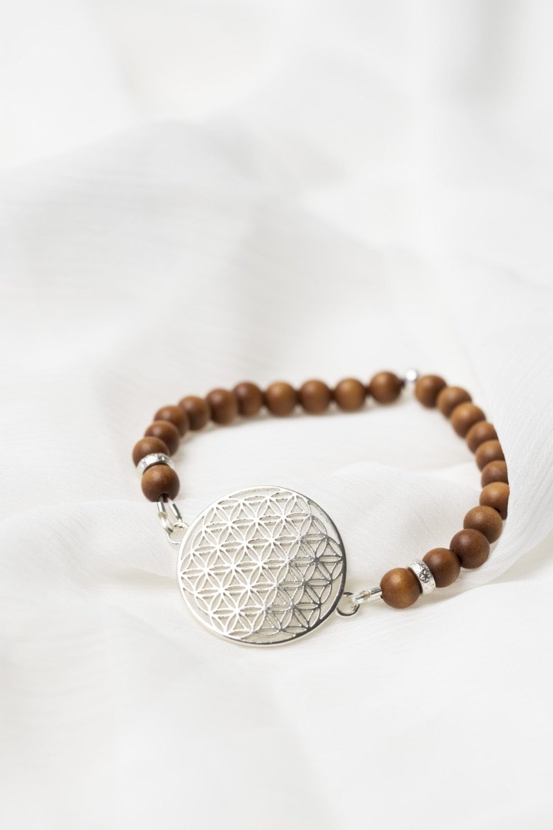 Blume des Lebens Armband - Sandelholz - Kehuna Stones and Senses