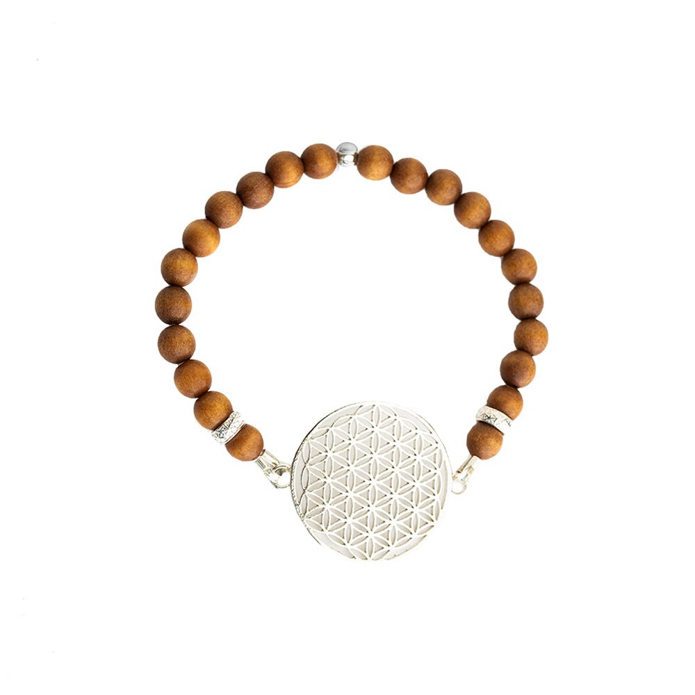 Blume des Lebens Armband - Sandelholz - Kehuna Stones and Senses