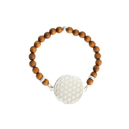 Blume des Lebens Armband - Sandelholz - Kehuna Stones and Senses