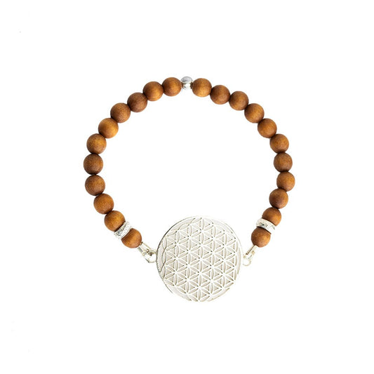 Blume des Lebens Armband - Sandelholz - Kehuna Stones and Senses