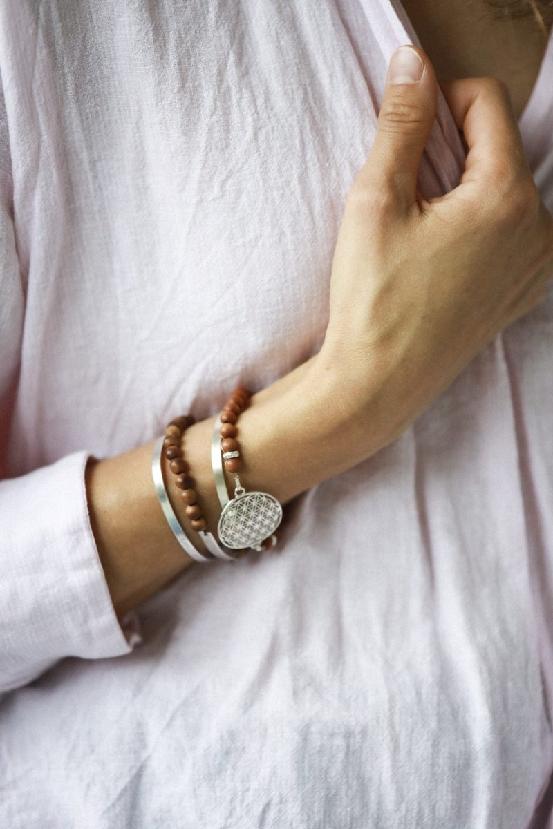 Blume des Lebens Armband - Sandelholz - Kehuna Stones and Senses