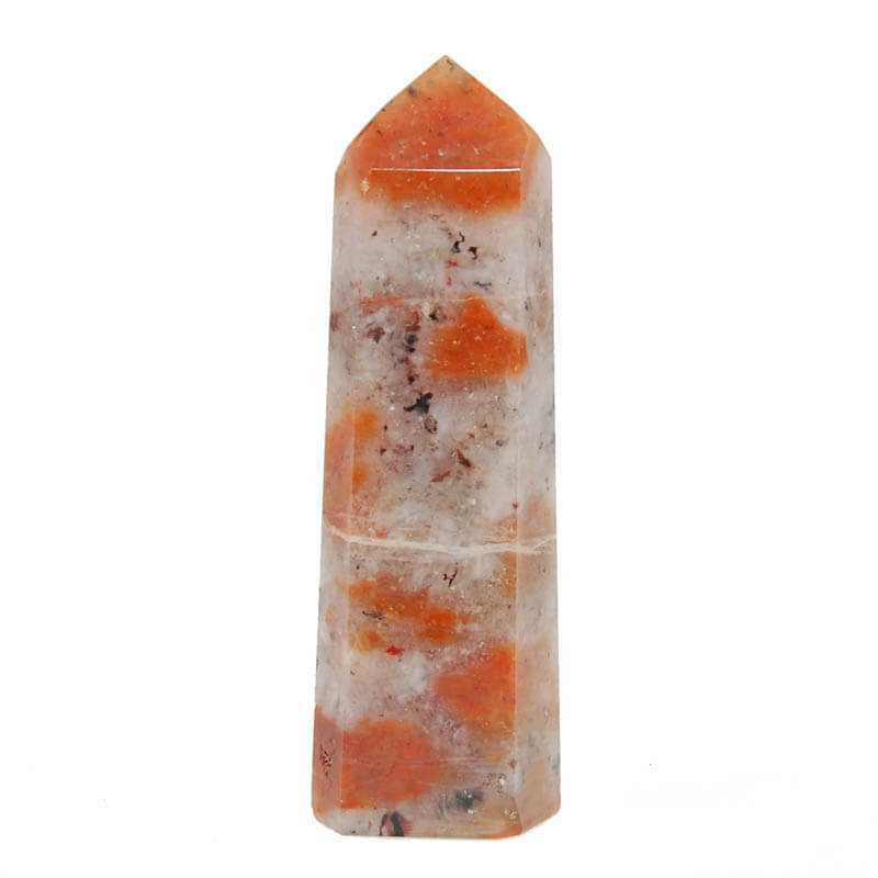Blutchalcedon Mosaik Spitze poliert 11x3x2,5 cm Brasilien - Kehuna Stones and Senses