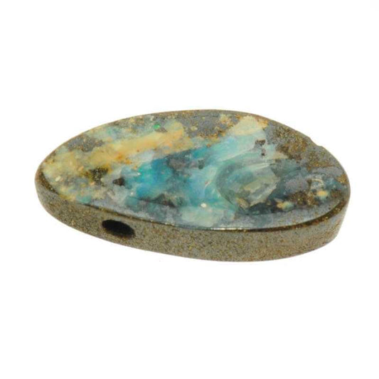 Boulder Opal 8 Heilstein Anhänger gebohrt - Kehuna Stones and Senses