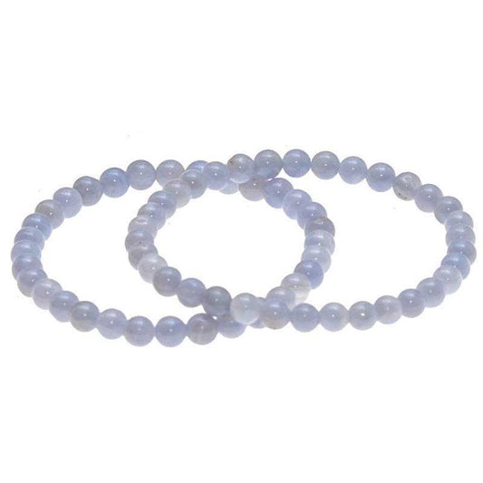 Chalcedon Edelstein Armband 6mm - Kehuna Stones and Senses