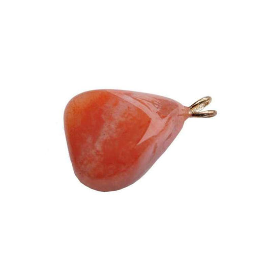 Chalcedon rot mit Silberöse - Kehuna Stones and Senses