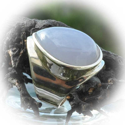 Chalcedon Silberring - Kehuna Stones and Senses