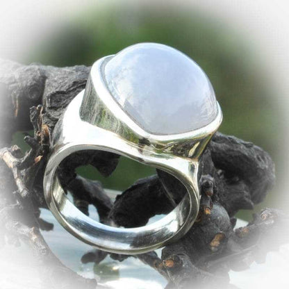 Chalcedon Silberring - Kehuna Stones and Senses