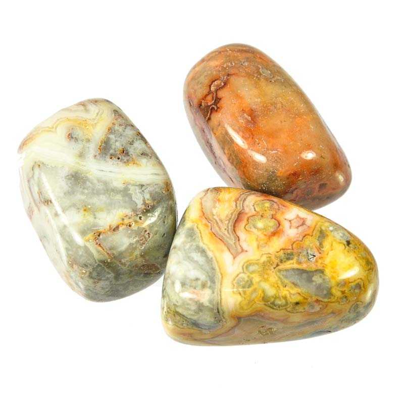 Crazy Lace Achat Trommelstein Mexiko 3 - 4cm - Kehuna Stones and Senses