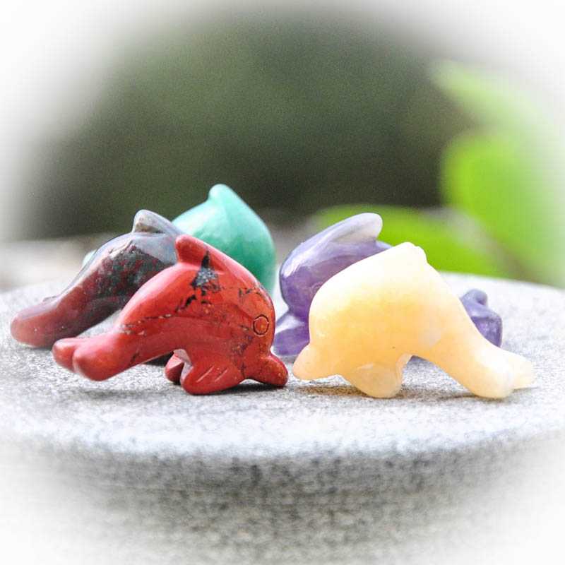 Delphin Edelstein Tierfigurenset - Kehuna Stones and Senses