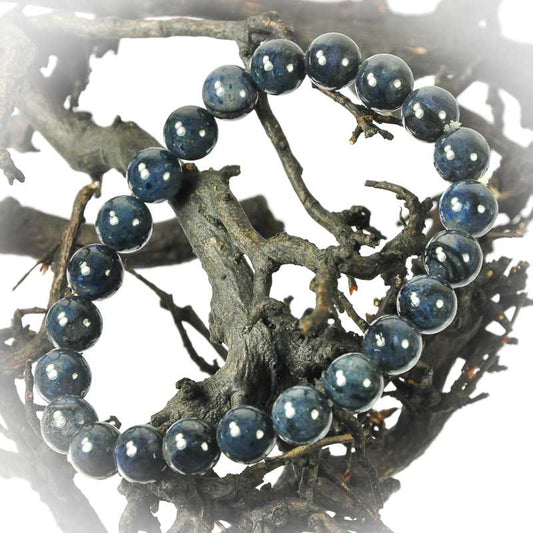 Dumortierit Armband Kugel - Kehuna Stones and Senses