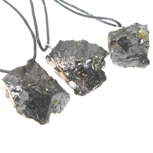 Edel Schungit Anhänger 2 - 3 cm - Kehuna Stones and Senses