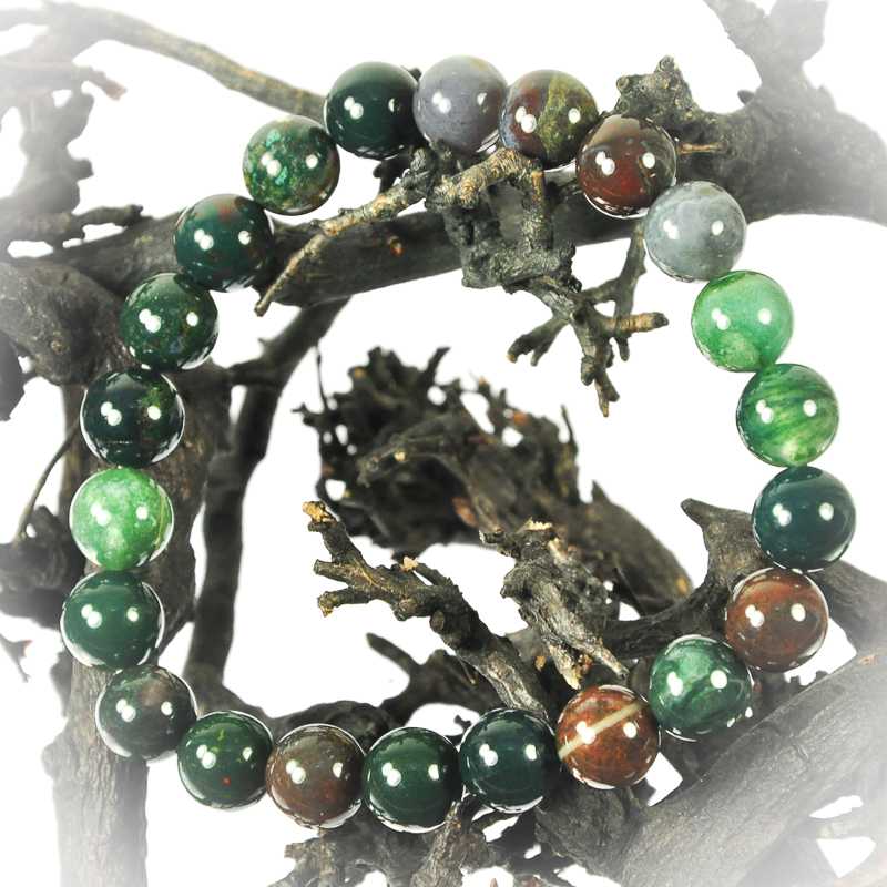 Heliotrop Armband Kugel - Kehuna Stones and Senses