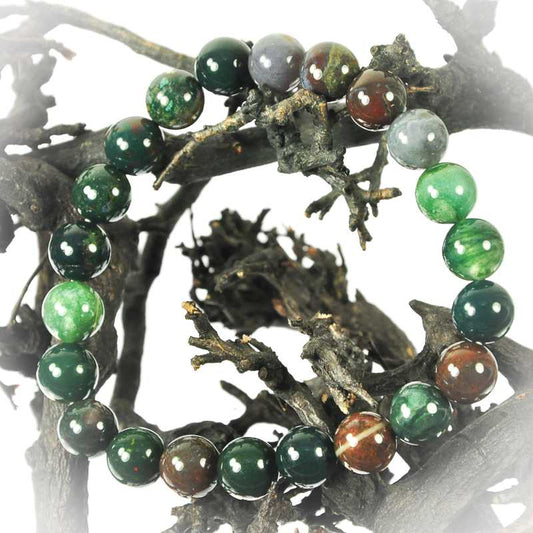 Heliotrop Armband Kugel - Kehuna Stones and Senses