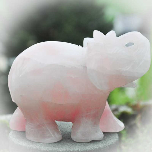 Elefant aus Rosenquarz - Kehuna Stones and Senses
