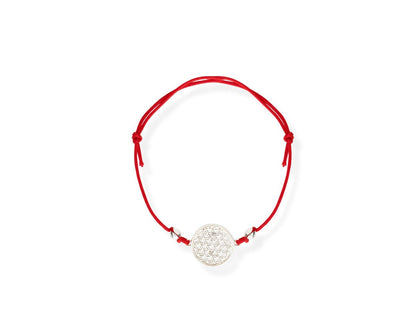 Flower Of Life Bracelet S – Red Cord - Kehuna Stones and Senses