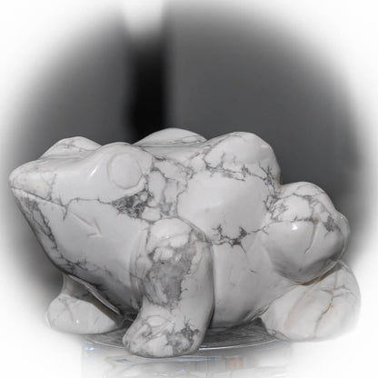 Frosch aus Howlith - Kehuna Stones and Senses