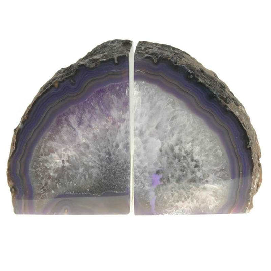 Hochwertige Achat Buchstützen Nr 4600 für stilvolle Raumgestaltung mit natürlicher Schönheit. - Kehuna Stones and Senses