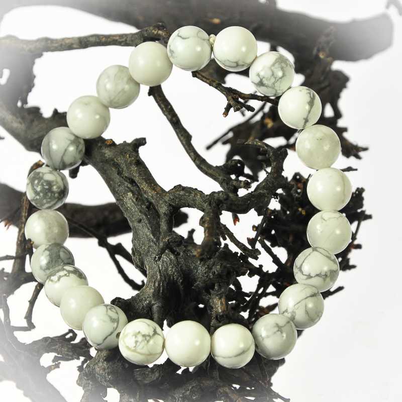 Howlith Armband Kugel - Kehuna Stones and Senses