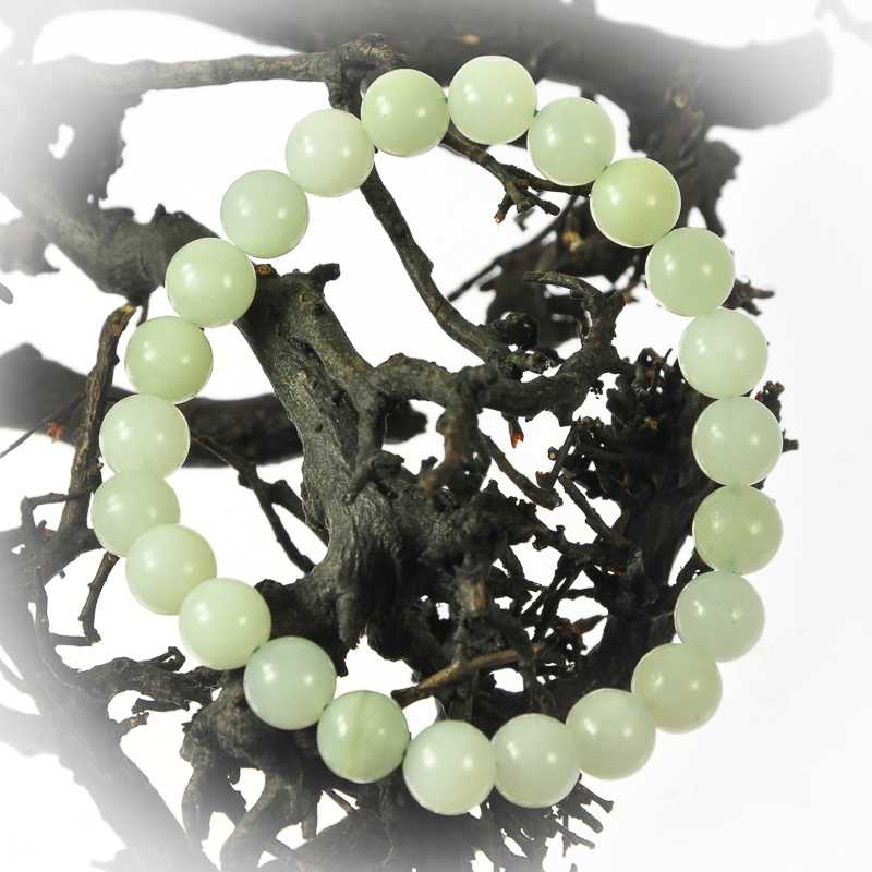 Jade Armband Kugel - Kehuna Stones and Senses