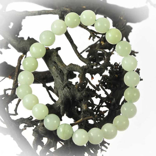 Jade Armband Kugel - Kehuna Stones and Senses