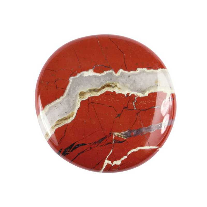 Jaspis rot Scheibenstein - Kehuna Stones and Senses