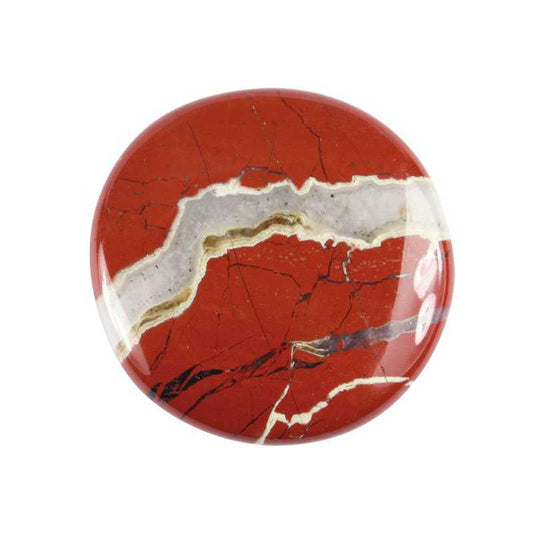 Jaspis rot Scheibenstein - Kehuna Stones and Senses