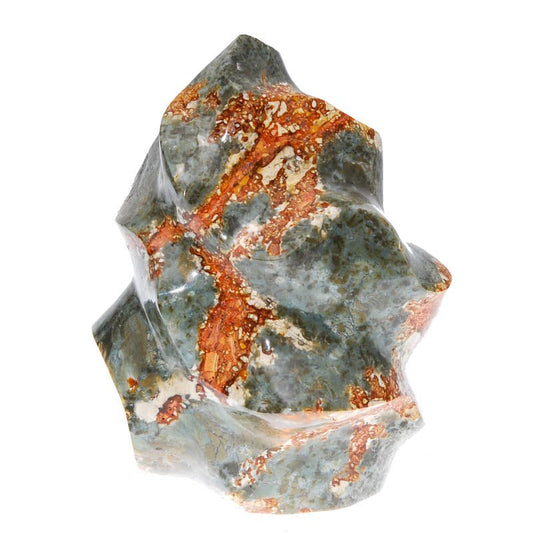 Jaspis Skulptur im Flammenschliff - Kehuna Stones and Senses