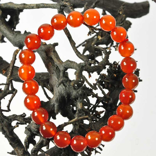 Karneol Armband Kugel - Kehuna Stones and Senses