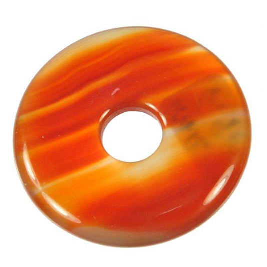 Karneol - Donut 50mm Durchmesser - Kehuna Stones and Senses