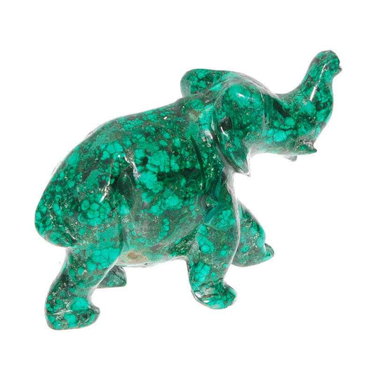 Malachit Elefant - Kehuna Stones and Senses