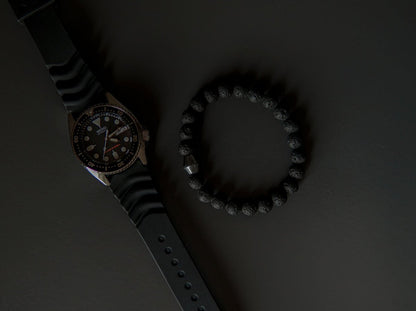 Obsidian Lava Stone Bracelet - Kehuna Stones and Senses