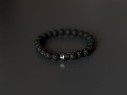 Obsidian Lava Stone Bracelet - Kehuna Stones and Senses