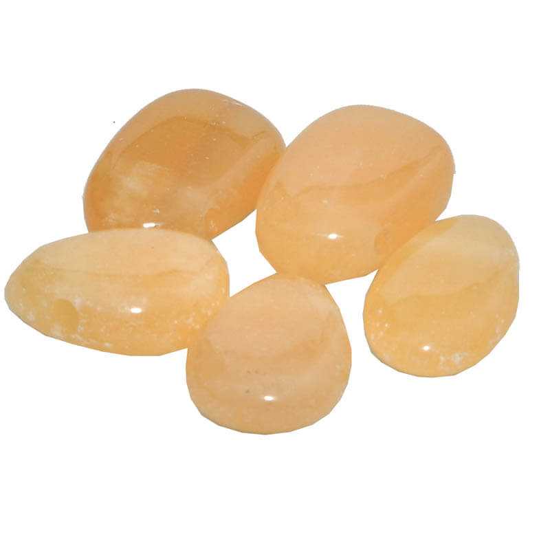 Orangen Calcit Anhänger - Kehuna Stones and Senses