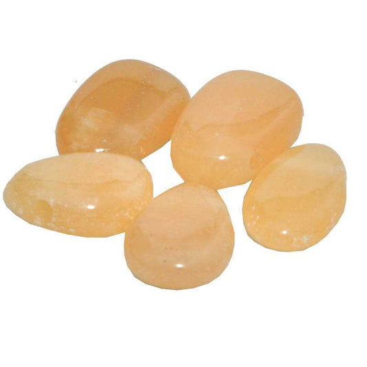Orangen Calcit Anhänger - Kehuna Stones and Senses