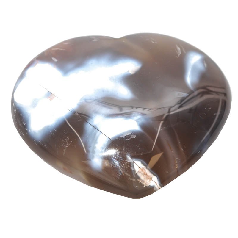 Orca Achat Herz 1 - Kehuna Stones and Senses