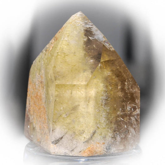 Phantomquarz mit Chlorit Spitze - Kehuna Stones and Senses