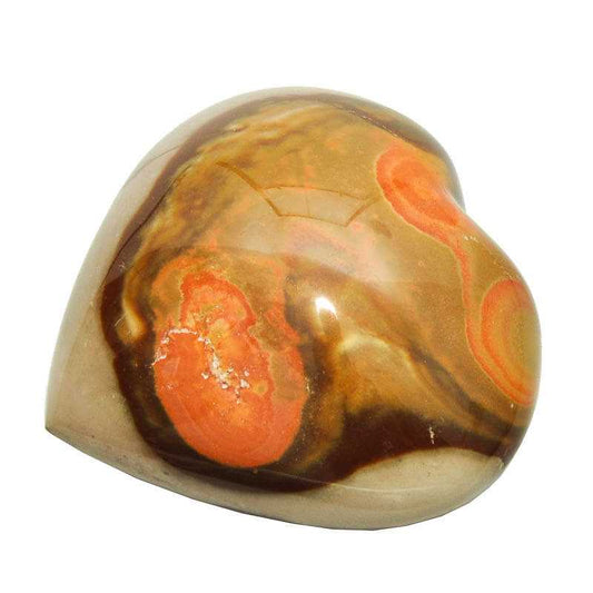 Polychrome Jaspis Herz 7x6cm - Kehuna Stones and Senses