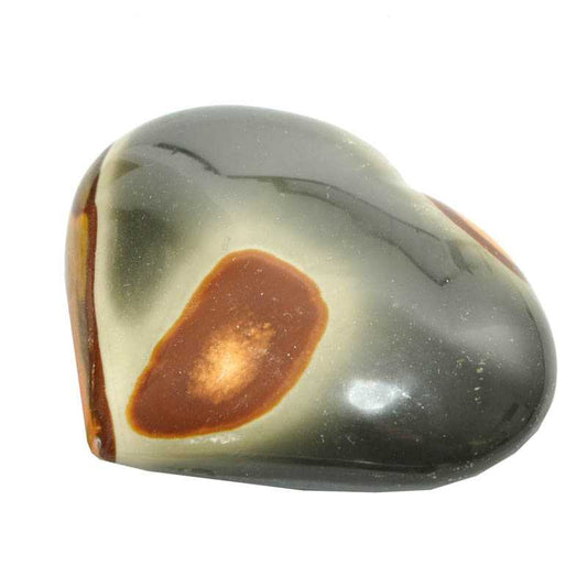 Polychrome Jaspis Herz 7x6cm naturgeschliffen - Kehuna Stones and Senses