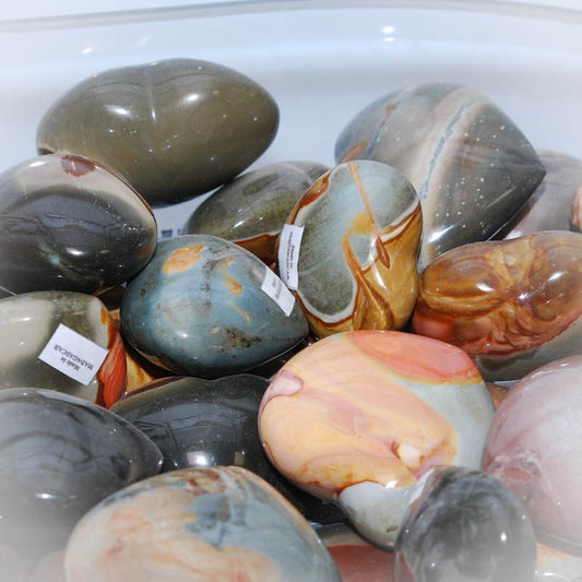 Polychrome Jaspis Herz - Kehuna Stones and Senses
