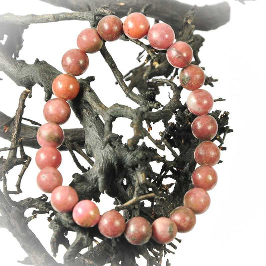 Rhodonit Edelstein Armband - Kehuna Stones and Senses