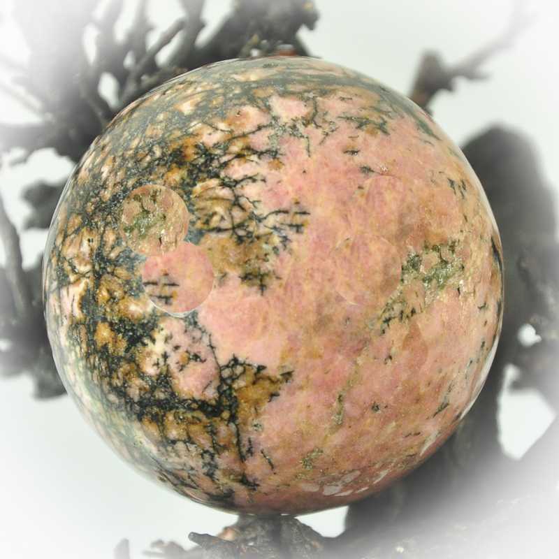 Rhodonit Kugel 4 cm - Kehuna Stones and Senses