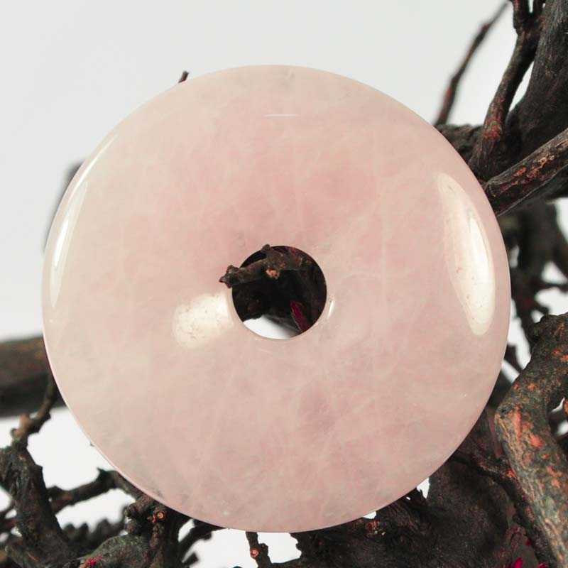 Rosenquarz Donut 50mm - Kehuna Stones and Senses