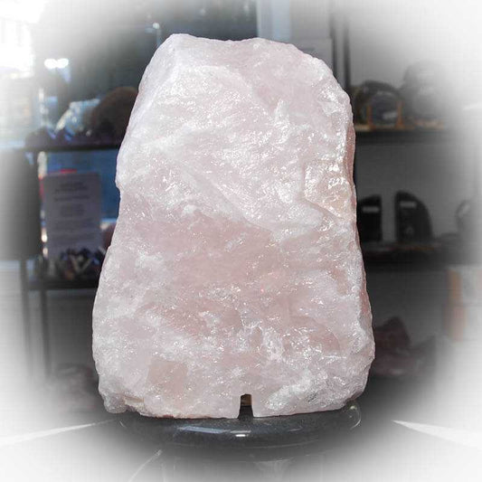 Rosenquarz Edelsteinlampe 5 - Kehuna Stones and Senses